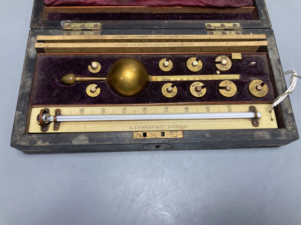 A Victorian Lumley & Co hydrometer